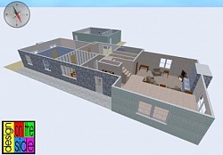 3D house plan on iPad in Home Design 3D